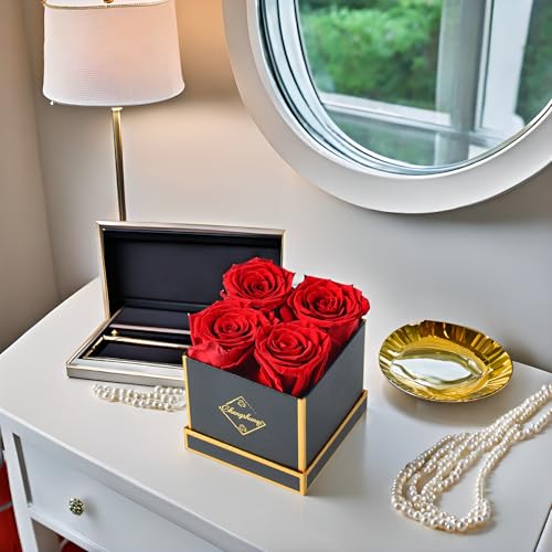 Changshunqi Forever Flowers, Preserved Roses in a Box, Eternal Rose Flowers for Delivery, Forever Preserved Roses Gifts fo...