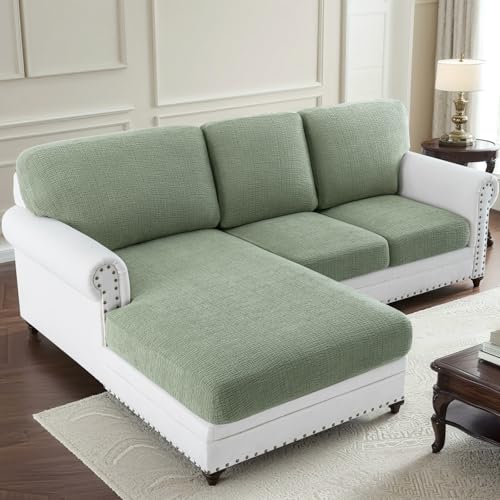 H.VERSAILTEX Super Stretch Individual Jacquard Couch Cushion Covers Furniture Protector Spandex Anti-Slip Soft Thickened S...