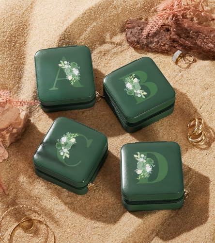 Enthralite Travel Jewelry Box for Gift: Traveling Jewelry Case for Girls Women - Mini Organizer for Necklaces Earrings Gre...