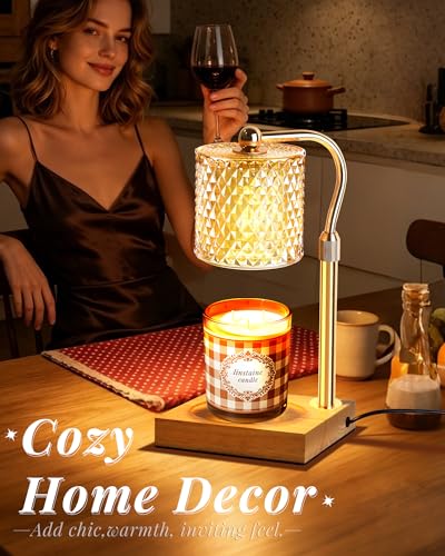 Linstaine Candle Warmer Lamp with Timer Dimmer Adjustable Height, Mothers Day Gifts for Mom, Birthday Gifts for Women, Hou...