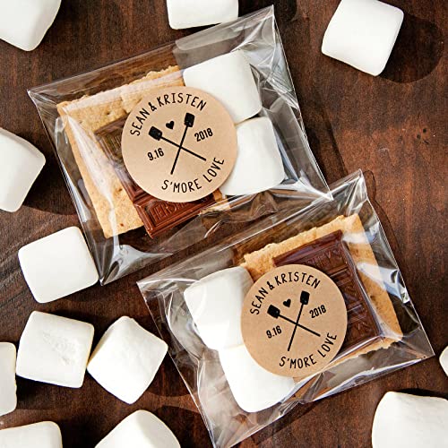 Morepack Self Sealing Cellophane Bags,5x7 Inches 200 Pcs Clear Resealable Cookie Bags Self Adhesive for Packaging Cookies,...
