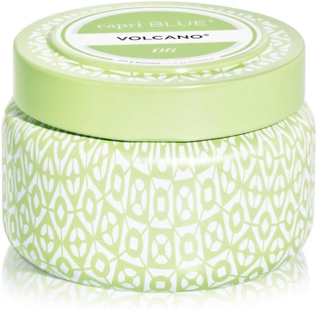 Capri Blue Volcano Scented Candles - Printed Travel Tin - Blended Soy Candles for Home Scented with Tropical Fruits & Suga...