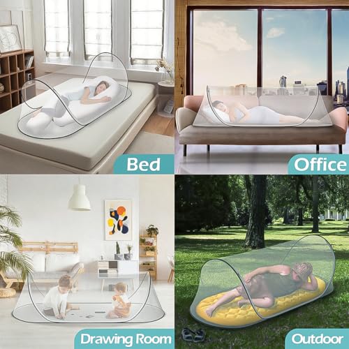 78 * 31 * 22Large Pop-Up Mosquito Net, Lightweight, Breathable, and Soft Convenient Mesh Tent,Foldable and Durable,Mosquit...