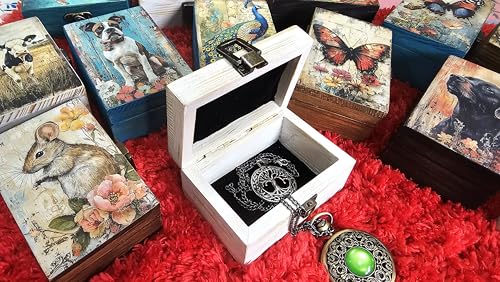RK Collections Black and White Cow Trinket Box Small Jewelry Keepsake Box | Storage Box for Girls Women | Gift Idea, Anima...