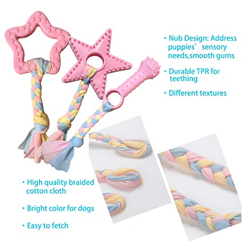Volacopets Puppy Toys for Teething, Puppy Chew Toys for Small Dogs, Crinkle Dog Toys Small Breed Boredom and stimulating, ...