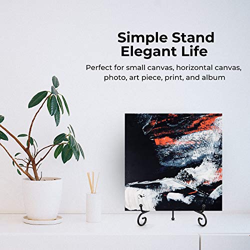 TR-LIFE 4 Pack Plate Stands for Display - 8 Inch Plate Holder Display Stand + Metal Easel Stand for Picture Frame, Decorat...