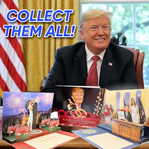 Talking Trump Anniversary Card with Donald Trump's Real Voice Recording - Funny Card for Couple, Husband & Wife - Opens & ...