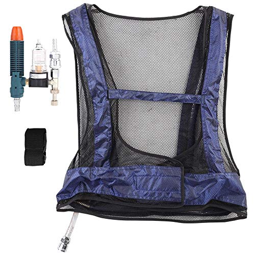 Yosoo Air Conditioner Waistcoat Welding Steel Air Compressed Cooling Vest Vortex Tube Air Conditioner Waistcoat