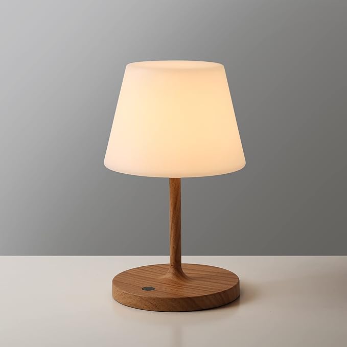 WEILAILUX Outdoor Battery Operated Table Lamp Waterproof, 4000mAh Cordless Table Lamp Rechargeable, Touch Dimmable Desk La...