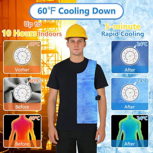 Loxiia Evaporative Cooling Vest for Men & Women, Water-Activated Cooling Vest for Hot Weather