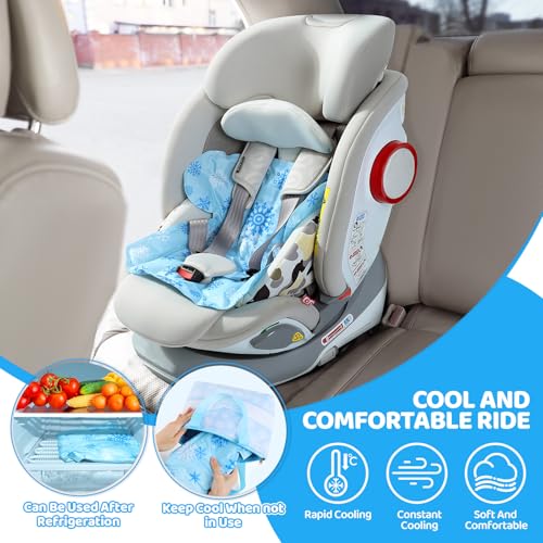 Orzbow Car Seat Cooling Pad with Insulated Bag, Gel Car Seat Cooler Pad for Babies, Toddler, Infant, Portable Cooling Mat ...
