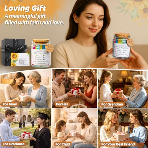 Bible Verse Jar, Read Me When Bible Verses Jar For Daily Encouragement, Inspirational Prayer & Reflection,Graduation Gift ...