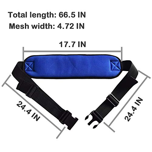 Wheelchair Seat Belt Adjustable Medical Wheelchair Safety Harness for Patient Caring, Cushion Harness Straps with Easy Rel...