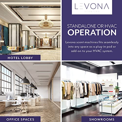 LEVONA SCENT Machine Lavanda: Up to 6000 SQFT HVAC Diffuser- Waterless Scent Air for Office, Hotel & Home Diffuser - Fragr...