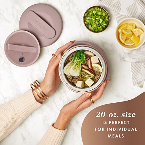 Crock-Pot 20oz Portable Electric Food Warmer, Personal Lunch Box Keeps Food Spill-Free & Warm, Ideal for Travel, Work, Sch...