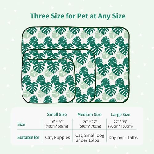 NWK Pet Cooling Mat -Q-Max>0.345 Ice Silk Cooling Mat for Dogs & Cats Portable & Washable Pet Cooling Blanket, Car Seats, ...