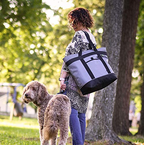 Jumbo Insulated Cooler Bag (Charcoal) with HD Thermal Insulation - Premium, Collapsible Soft Cooler Makes a Perfect Insula...