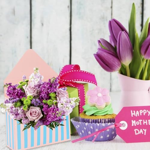 Florist Bouquet Envelope Boxes Mixed Style Flower Bouquet Packaging Gift Paper Boxes Gift Wrapping Envelope Handbag for Va...
