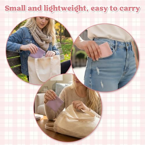 Ezymivs 4Pcs Mini Squeeze Coin Purse, 3.1in Waterproof Portable No Zipper Self-closing Small Makeup Pouch Unisex Travel Co...