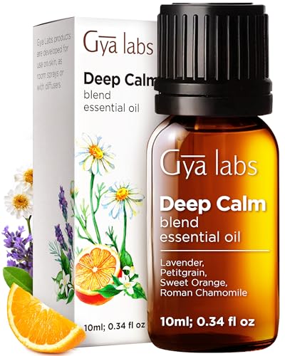 Gya Labs Deep Calm Essential Oil Blend for Relaxation & Emotional Balance - 0.34 fl oz - Calm Aromatherapy Oils for Diffus...