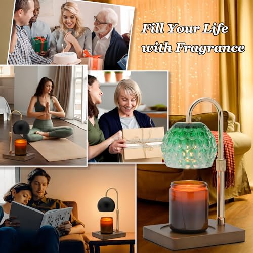 Cawalap Candle Warmer Lamp Timer - Christmas Gifts for Women Mom, House Warming Gifts New Home Decor Modern Farmhouse Deco...
