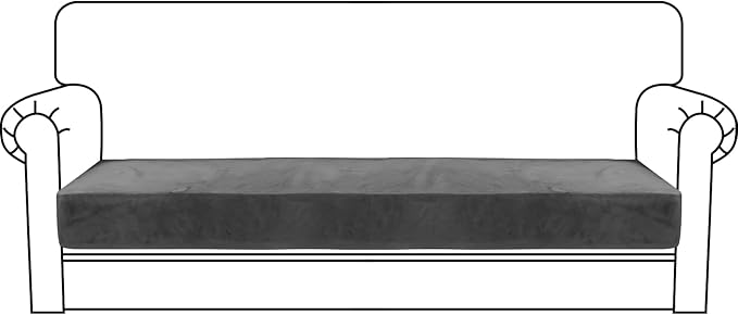 MAXIJIN Velvet Stretch Couch Cushion Covers Soft Sofa Cushion Cover Replacement Sofa Seat Cushion Slipcovers Furniture Pro...