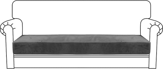 MAXIJIN Velvet Stretch Couch Cushion Covers Soft Sofa Cushion Cover Replacement Sofa Seat Cushion Slipcovers Furniture Pro...
