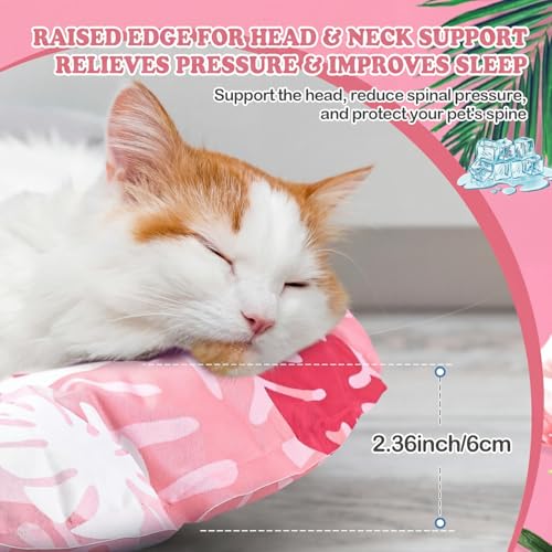Drydiet Pet Cooling Mat for Cats & Small Dogs, 20'' Self Cooling Pad with Gel, Waterproof & Scratch-Resistant, No Water or...