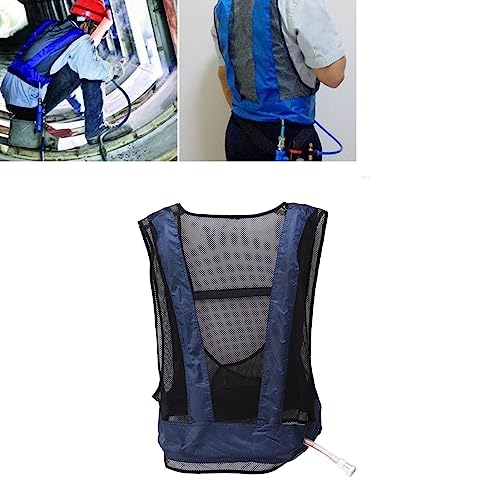 Topyond Air Conditioned Jacket Cooling Vest, Vortex Tube Air Compressor Vest, Adjustable Cooling Fan for Welding, Air-Cool...