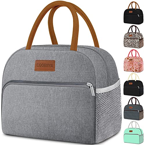 Coobiiya Lunch Bag Lunch Box for Women Men,Small Leak-proof Cute Lunch Tote Large Capacity Reusable Insulated Cooler Lunch...