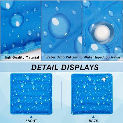 aingycy Dog Cooling Mat Water Injection Pet Cool Pads Dogs & Cats Pet Cooling Blanket for Outdoor Car Seats Beds
