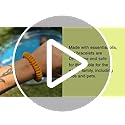 Cliganic 10 Pack Mosquito Repellent Bracelets for Adults & Kids - Natural DEET-Free Bands, Individually Wrapped