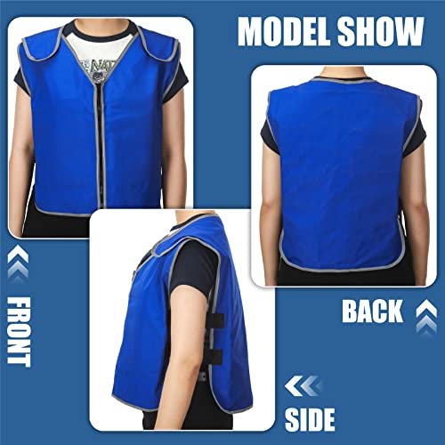 Wesiti 2 Pack Summer Cooling Vest with 40 Pcs Ice Packs for Men Women Ice Work Vest 12 Pcs Bubble Bag Ice Sports Cooling J...