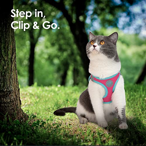PHOEPET Step-in Dog Harness,Reflective Adjustable Dog Vest Harness, Soft Pet Walking Jacket with 2 Metal Leash Hooks for D...