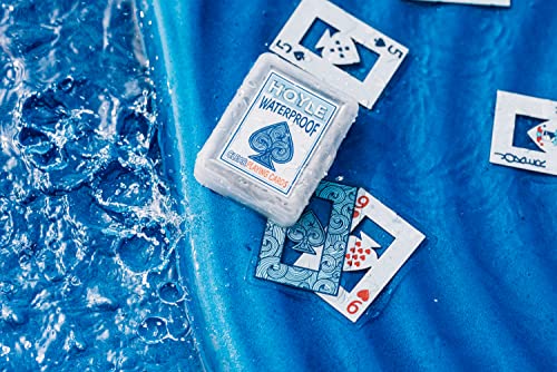 Hoyle Waterproof Playing Cards, Clear Plastic Deck of Cards for Outdoor Card Games, Camping, Beach, Pool & Travel Games (1...