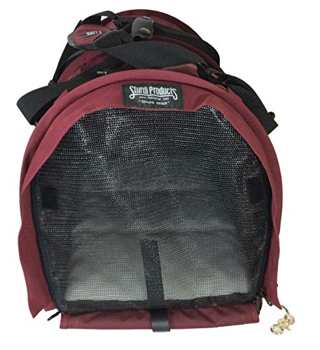SturdiBag XL Pet Travel Carrier: Flexible Height for Cat and Dog Soft Sided with Safety Clips and Seatbelt Straps | Bordea...