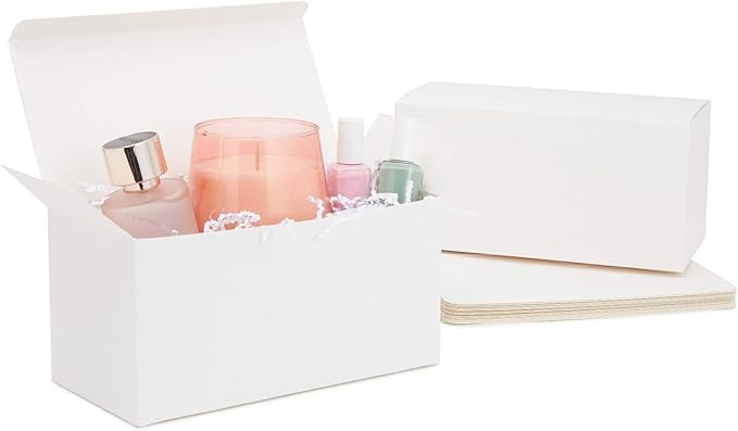 Juvale Gift Boxes With Lids & Cookie Boxes - White Box for Presents & Decorative Gift Presentation for Wedding, Birthday &...