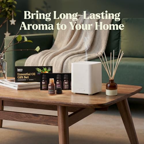 Lagunamoon Essential Oils Aromatherapy Set - 6 Oils for Diffusers, Home Care, Candle Making Scents, Fragrance, Humidifier...