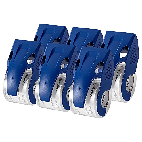 Amazon Basics Heavy Duty Packaging Tape with Dispenser for Shipping, Sealing Boxes, Moving and Storing, 1.88" x 22.2 yds, ...