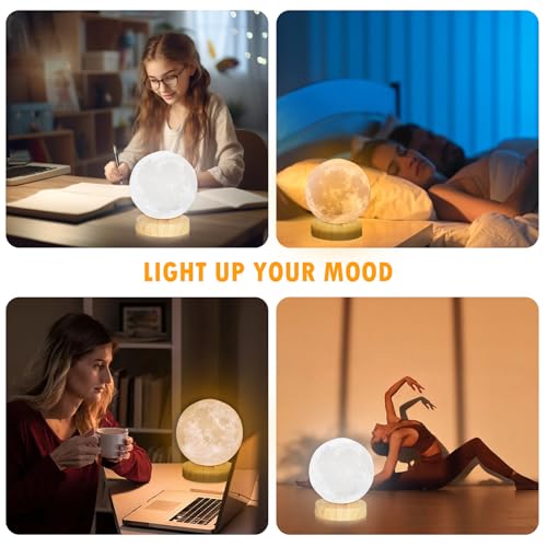 RscCleaner Light Therapy Lamp®, Happy Sun Lamp 10000 Lux with 3 Color Temperatures, Adjustable Brightness,Timer & Memory F...