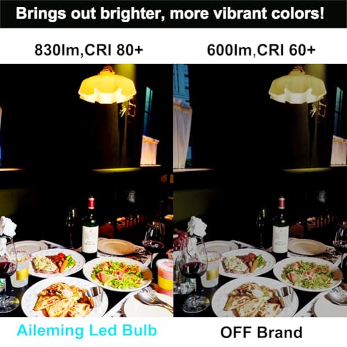 AILEMING LED Bulb with a 2.4GHz Remote Control, A60 Smart Light Bulb for Lamp, Bedroom, Mood Soothing,12W 1000lm,100W Equi...