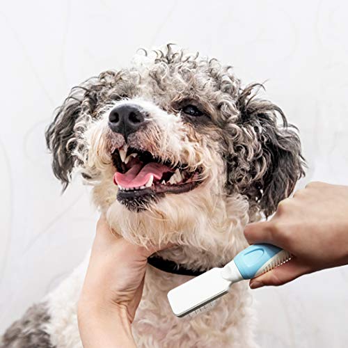 Pets First Professional Pet Mat Remover - Dematting Tool for Grooming Cats & Dogs - Removes Matted Fur, Tangles, Knots, Lo...