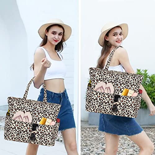 Bluboon Beach Bags for Women, Large Waterproof Tote Bag With Wet Compartment for Pool Weekender Travel Gym