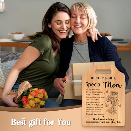 Gifts for Mom Mothers Day, Moms Birthday Gift Ideas, Recipe Cutting Board for Moms, Best Gifts for Mom Birthday, Christma...