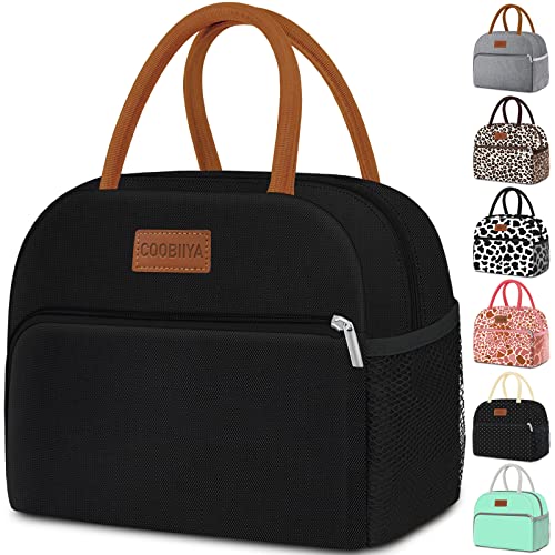 Coobiiya Lunch Box Lunch Bag for Women Men,Reusable Cute Lunch Pail bag,Leakproof,Insulated LunchBox Tote Compact 10L, Coo...