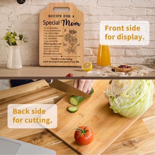 Gifts for Mom Mothers Day, Moms Birthday Gift Ideas, Recipe Cutting Board for Moms, Best Gifts for Mom Birthday, Christma...
