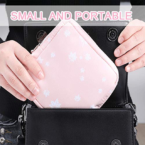 Sanitary Napkin Storage Bag,2pcs Menstrual Cup Pouch,Cotton Cloth Portable Sanitary Napkin Pads Storage Bags Feminine Mens...
