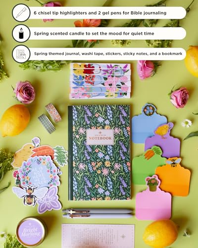 Selah by Mr. Pen Spring Bible Journaling Kit, Limited Edition, Journaling Kit with Highlighters, Gel Pens, Washi Tape, Sti...