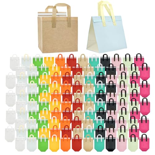 120 Pcs Insulated Take Out Bags Bulk in Thermal Insulation Lunch Bag for Hot Cold Food Pizza Coffee Milk Tea Delivery Cool...