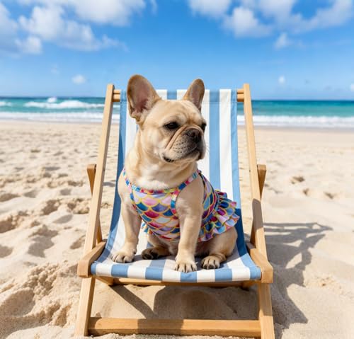Funny Dog Swimwear Bikini Summer Dog Clothes Beach Swimsuit Puppy Bathing Suit Puppy Vest Cooling Pet Shirt for Small Dog...